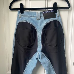 H&M Mugler Spiral Skinny Jean women’s size 4 HM collaboration ready to ship